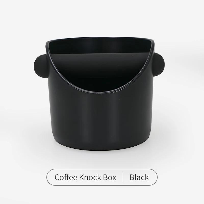 

Coffee Knock Box Espresso Grounds Container Anti Slip Espresso Dump Bin Grind Breville Barista Goods Cafe Bar Accessories чорний
