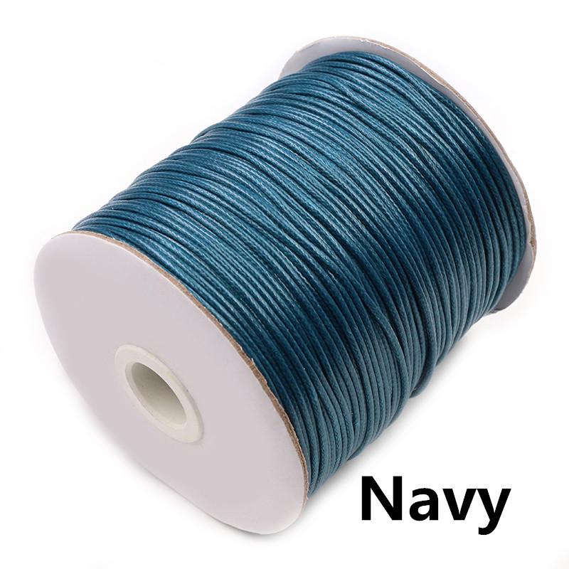 10m/lot 15 Color Leather Line Waxed Cord Cotton Thread String Strap Necklace Rope For Jewelry Making DIY Bracelet Supplies