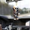 Unique 2d Acrylic Skull Car Hanging Ornament For Festive Christmas Decoration