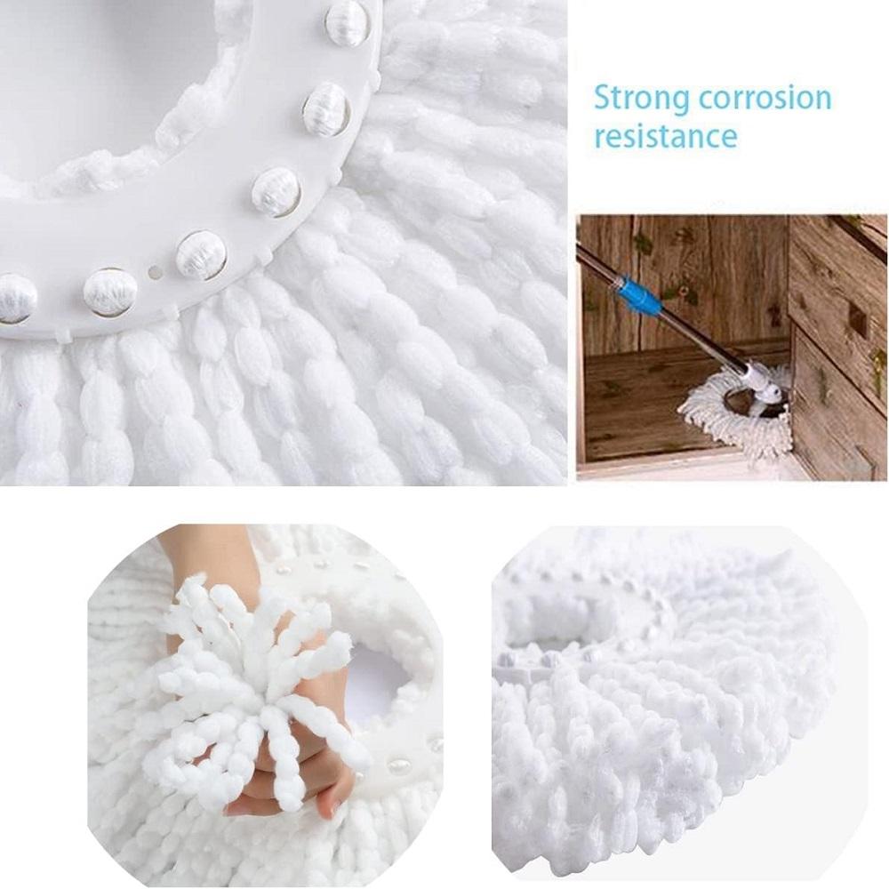 Spin Mop Replacement Head, Microfiber Mop Head Refills Round Shape,Hurricane Rotating Mop Replacement Head