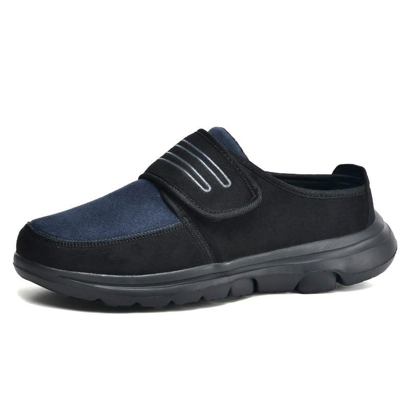 Autumn and Winter New Walking Shoes Men's Lightweight Soft-soled Non-slip Bag and Cotton Slippers Female Mother Warm Home Casual Shoes Tide