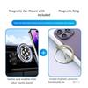 Rotating Magnetic Phone Car Mount with Reinforced Metal Clip Enhancing Stability Compatible for Vehicle Air Vent Systems