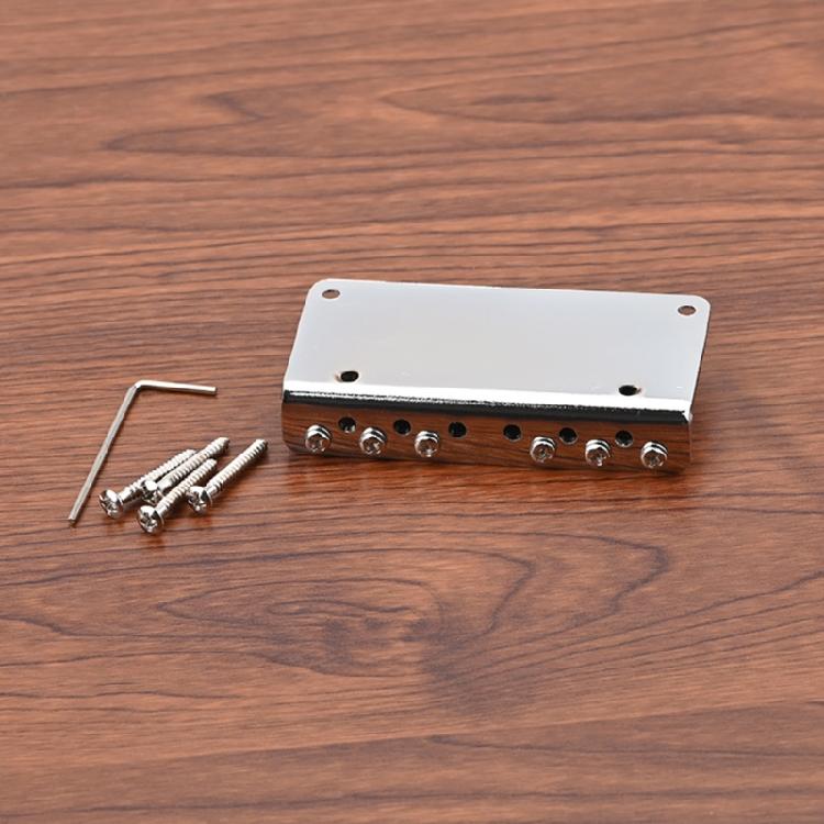 Fixed Hardtail Saddle Bridge Top Load 6 String Guitar Bridge Tailpiece Durable