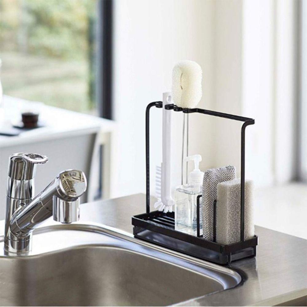 Portable Kitchen Dishcloth Drain Rack Steel Scouring Pad Storage Rack  Kitchen Utensil