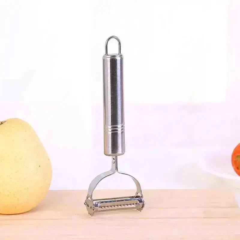 Edelstahl Schäler Haushalt Multifunktion Küchenschaber Obst Gemüse Melone Kartoffelschäler und Hobel Manuell Schäler Großhandel