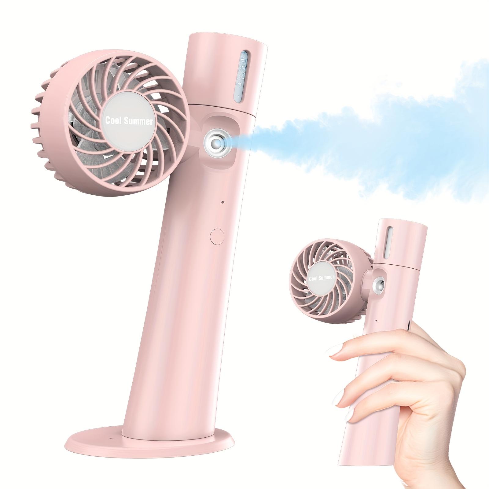 

Compact Handheld Fan with Mist Spray, 1200mAh USB Rechargeable Battery,Portable, Oil Rubbed Finish,Ideal for Summer Outdoor Activities,Fan Accessories
