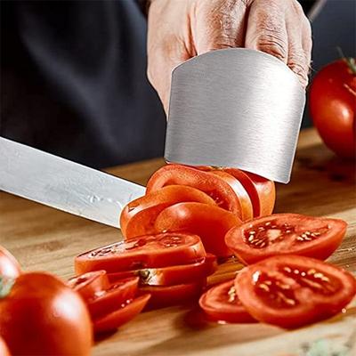 Zestaw osłon na palce ze stali nierdzewnej do krojenia żywności Osłony na palce Regulowana konstrukcja dla lewej i prawej ręki Ergonomiczne ochraniacze na palce Niezbędne w kuchni