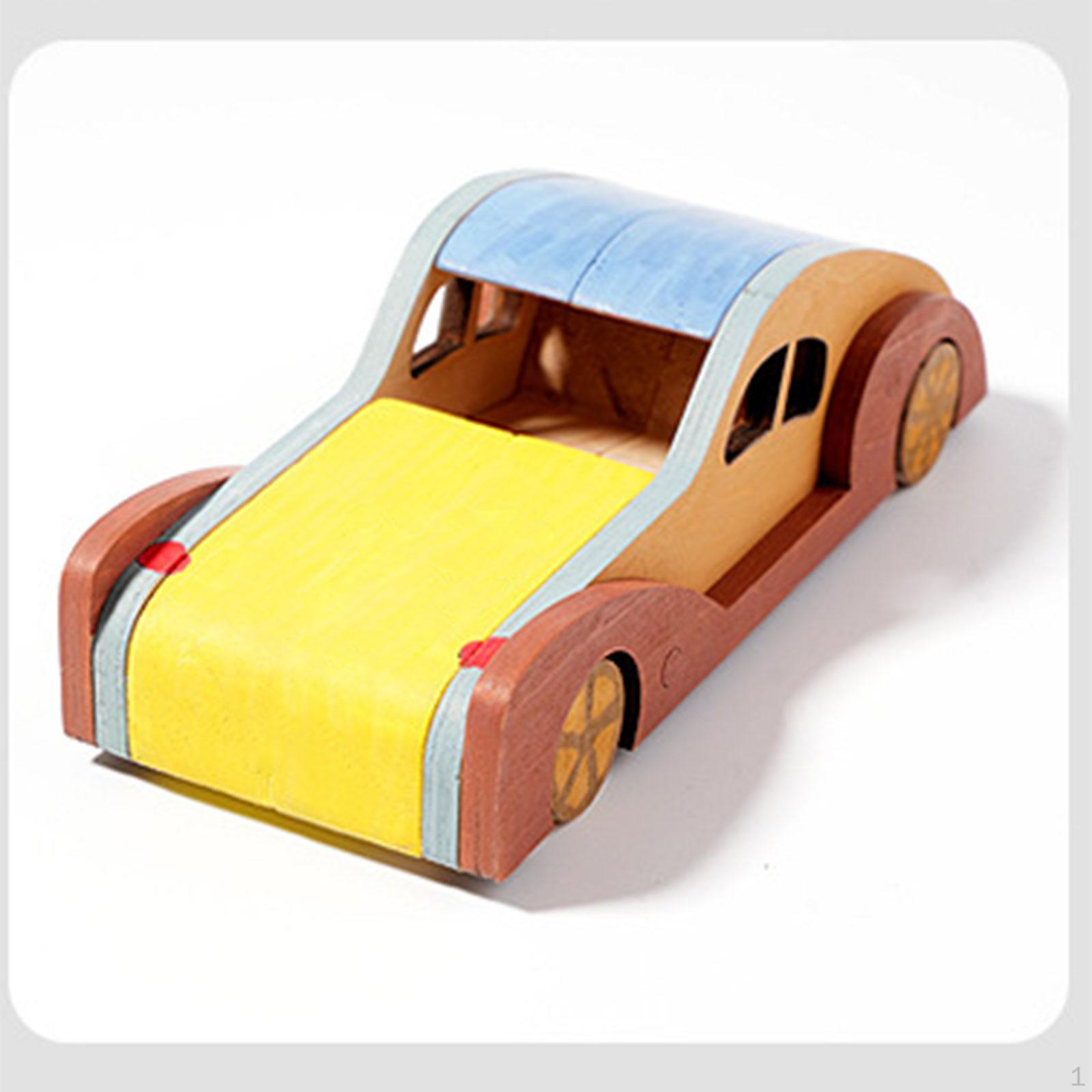 

DIY Граффити Машина 3D Деревянный Головоломка Активность Веселая Детская Образовательная Сборка Игрушка Координация Поезд style A