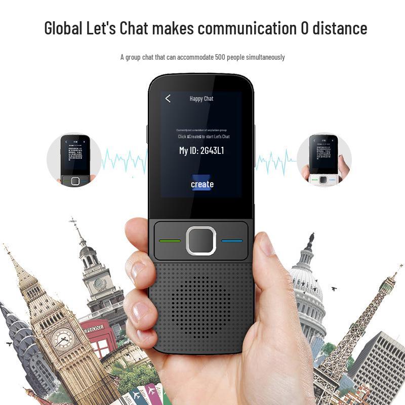 T10 Smart Translator: Supports Offline Translation in 14 Countries, 138 Languages, with WIFI, Photo, and Voice Recording Features.