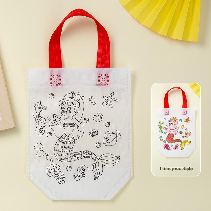 Eco-Friendly DIY Graffiti Tote Bag Kit for Kids