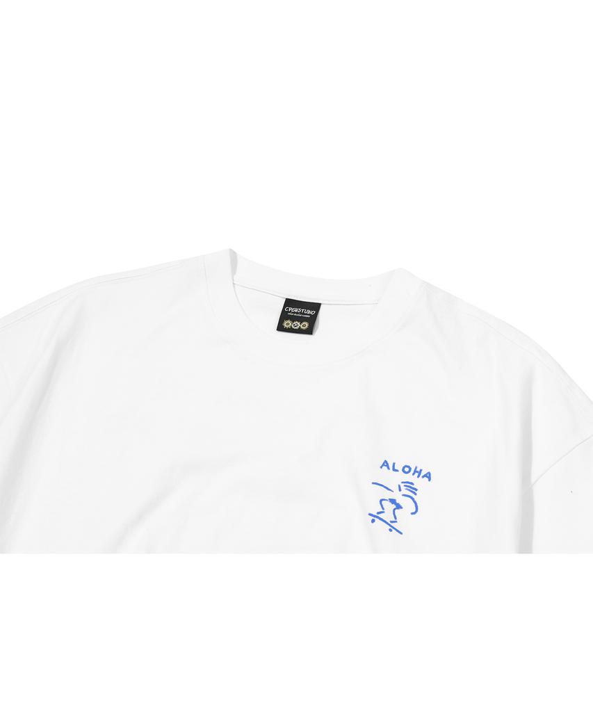 CPGN STUDIO Ola Crayon Short Sleeve T-Shirt White