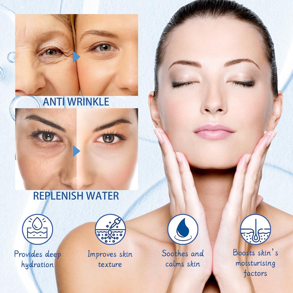 Hyaluronic Acid Serum Gentle Nourishing Facial Skin Hydrating Moisturizing Glowing Rejuvenating Essence
