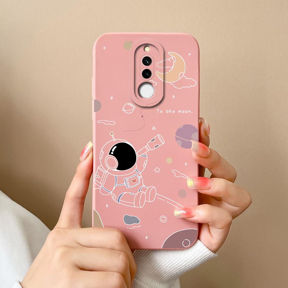 Case For Xiaomi Redmi 8 8A Pro Cute Astronaut Liquid Silicone Phone Shell Camera Lens Protection Back Cover For Redmi8 8 A 8APro