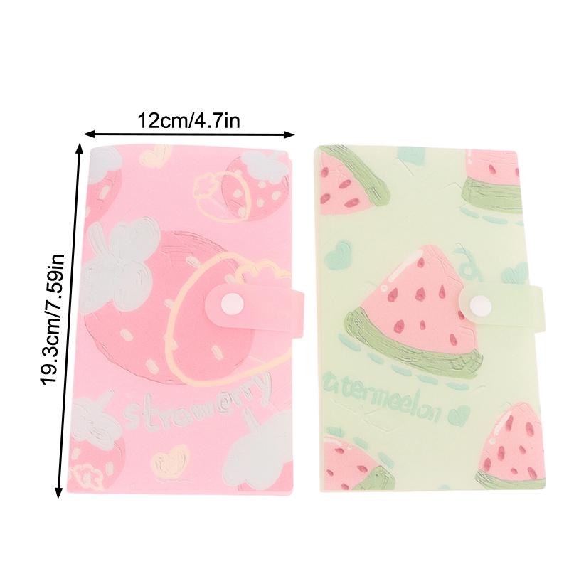 120 Slots Nail Sticker Storage Book Fruit Cover Nail Decal Storage Album For Small Sticker