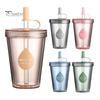 Insulated Style Water Bottle for School Drinking Straw Cup, Portable Leak-proof PC Bottle, Durable Reusable Cup Milk Tea Anti-fall Students And Office