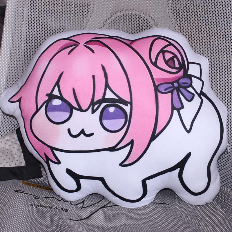 Dorothy Cushion - Pink Haired Dog Design, Funny NIKKE Goddess of Victory Sofa Pillow