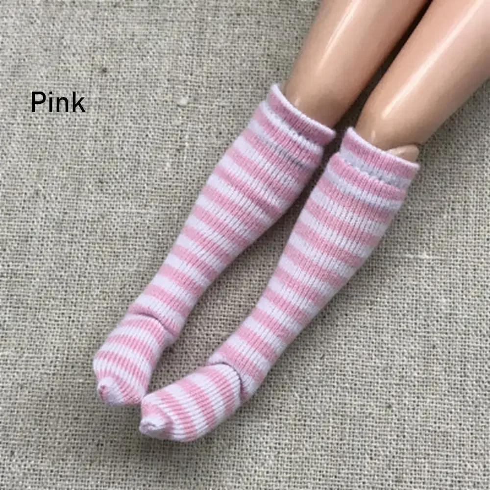 1Pair 2020 New Fashion Stripe Socks for 1/6 Doll Stocking Baby Girls Christmas Gift Toys DIY Doll Clothes Accessories Decor