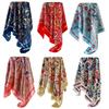 90*90cm Bandana Scarf Imitation Silk Shawl Wrap Fashion Hair Band  Fashion Accessory