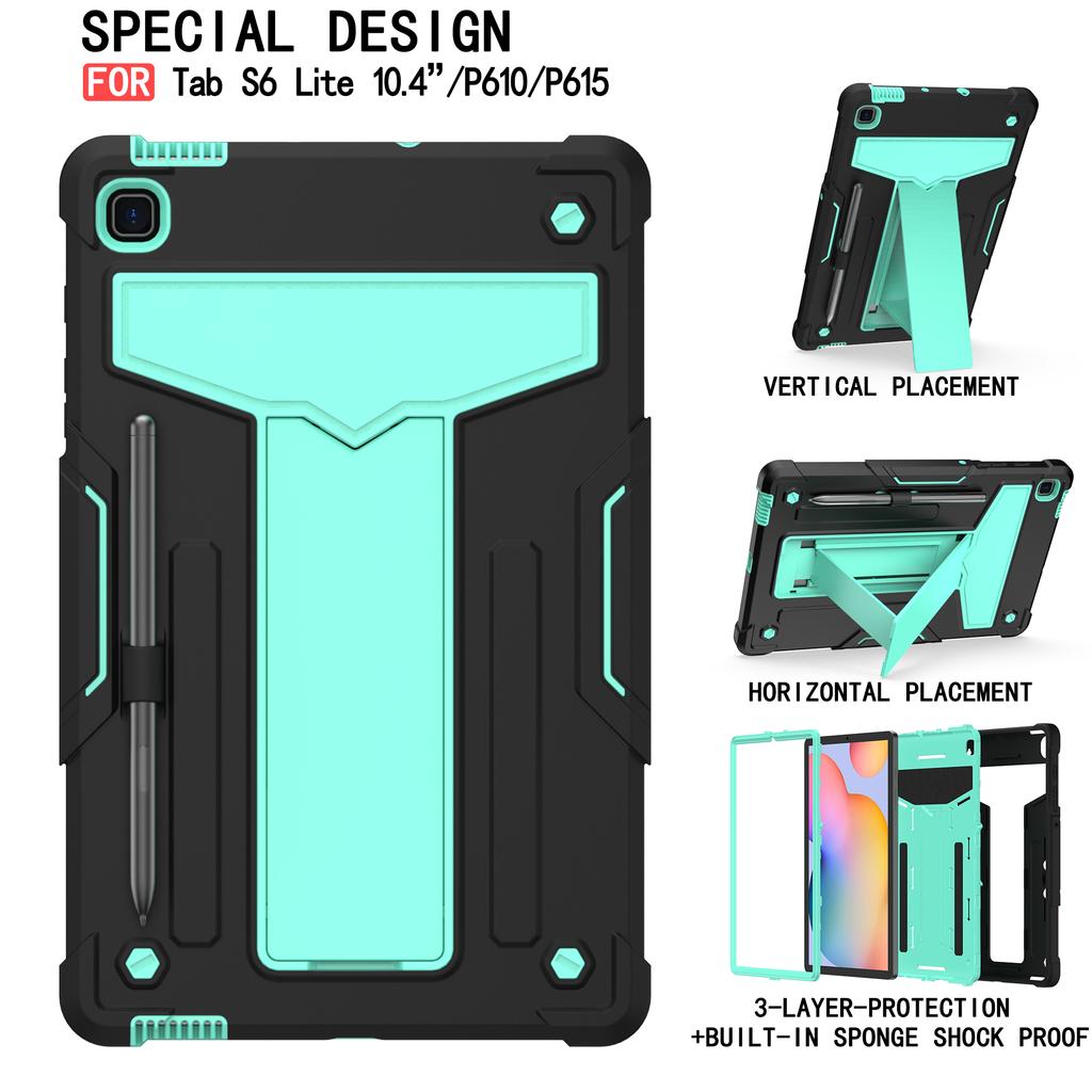 Kickstand Case for Samsung Galaxy Tab S6 Lite 2024 2022 2020 SM-P620 P613 P610 A7 SM-T500 T505 T507 A 10.1 T510 T515 Armor Cover