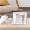 Acrylic Book Ends with Handle Support Gift Books Stopper Shelves Non Slip Decoration Clear