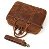 Men Leather Briefcase Bag 14" Computer Laptop Bags Thick Cow Skin Business Bag Vintage Style Men Male Bag Daily Working Totes