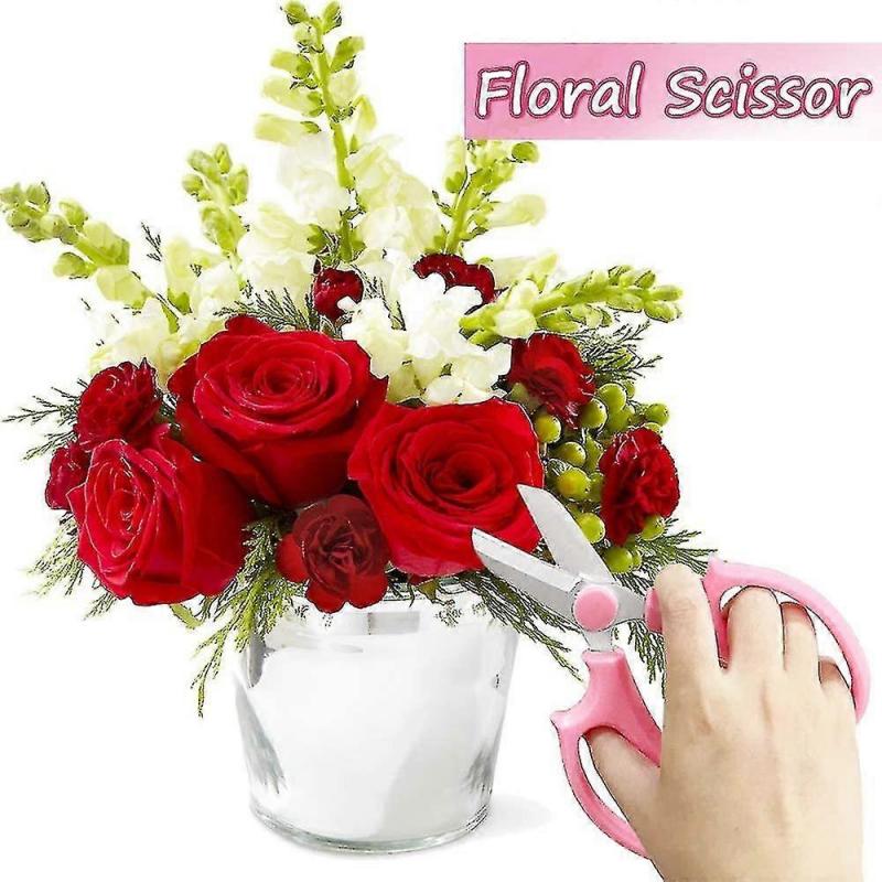 2 Stück Gartenschere Blumenschere, professionelle Blumenschere mit komfortablem Griff