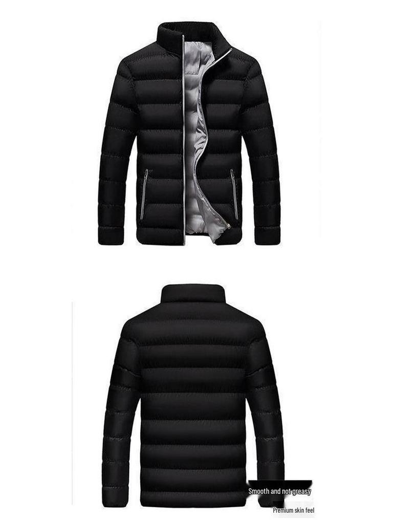 Men's Korean Style Short Velvet Winter Cotton Coat