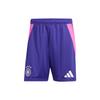 Germany 24 Away Shorts Soccer Bottom Fan Edition, German National Team, Away Men's Collegiate Purple IP8167