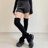 Damen Mädchen Süße Beinwärmer Gestrickt Ausgestellte Beinärmel Goth Häkeln Lockerer Bund Knöchel Haufen Socken Oberschenkel Hohe Socken