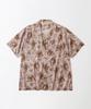 OUTSTANDING Hawaiian Open Collar Half Shirt Bamboo Tiger_Pink
