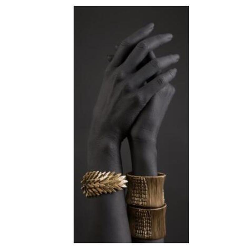 

Черная рука с золотыми украшениями, холст, картины на стенах, плакаты и принты, африканское искусство, современные картины, украшение стены дома, фон 20x30cm