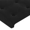 Tête de lit - Maison Exclusive - 180x5x118/128 cm - Velours doux - Noir