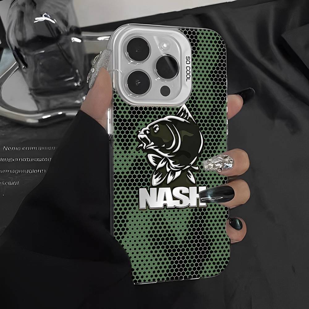 N-Nashs Fishing Logo Phone Case For IPhone 17 16 Plus Pro Max 15 14 13 12 11 Matte Colorful Covers