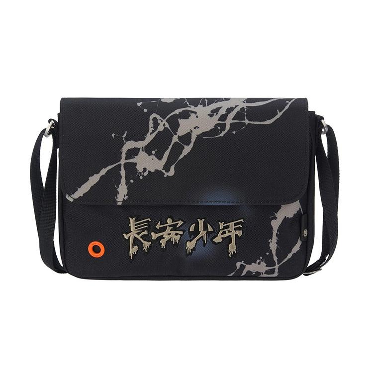 

Новая тканевая сумка через плечо LiNing Badfive, сумка кросс-боди, обычная мужская черная ABDR556-1 22.1*3.6*15.0CM