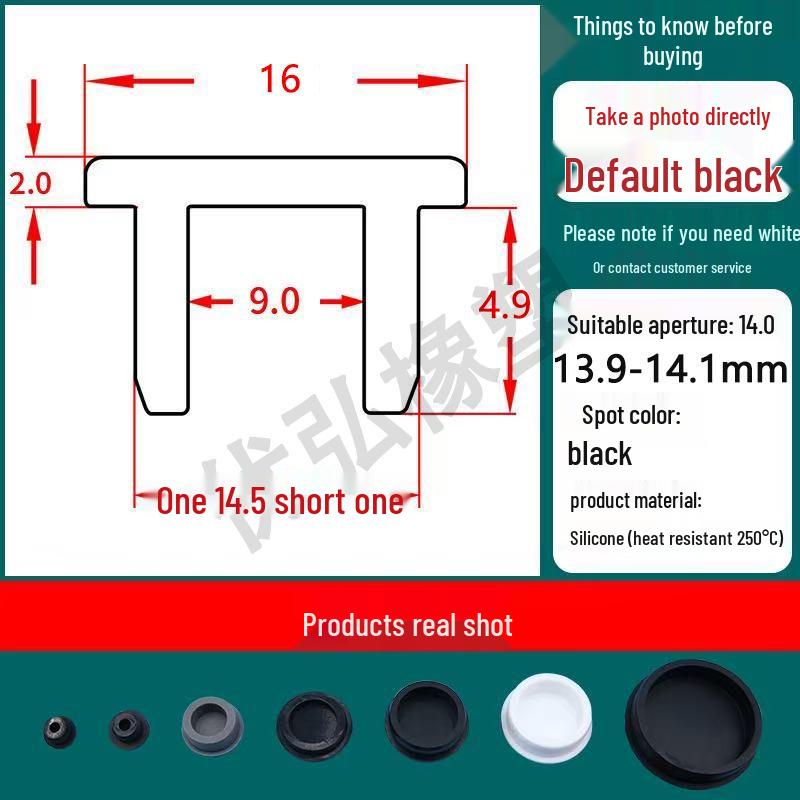 Silicone T-Shape Waterproof Sealing Plug for Round Holes