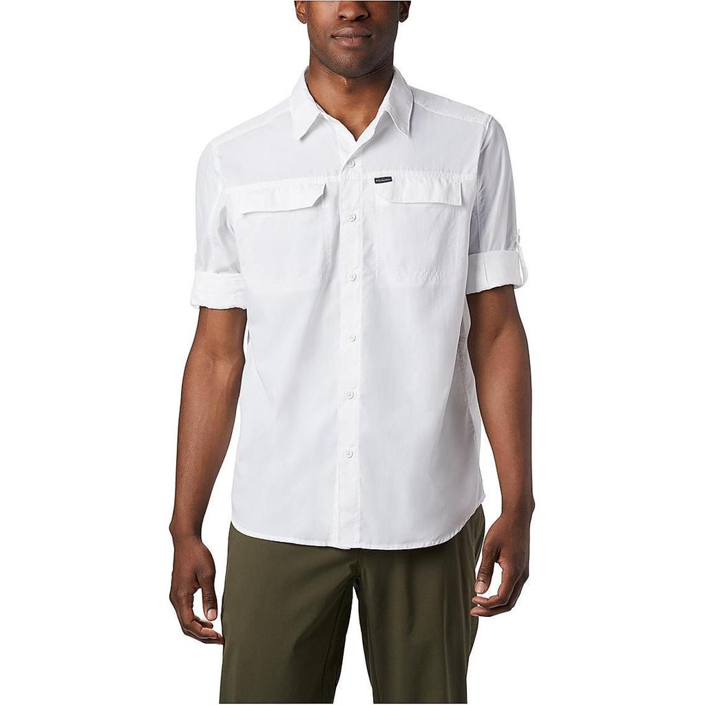 Columbia Shirts Men's White Lapel Moderate Shirt AE0651-100