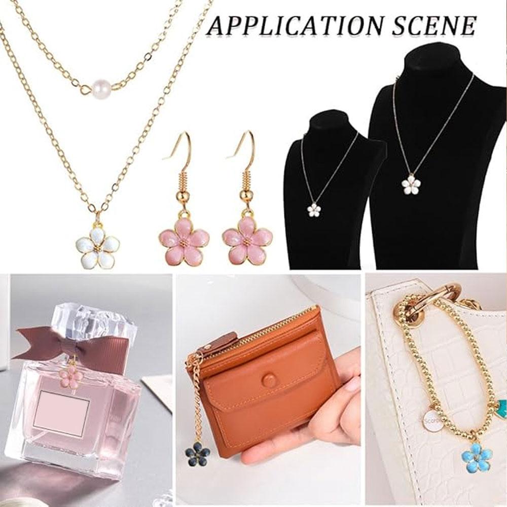 10/20/30 Pieces of Alloy Flower Pendants, Small Flower Pendants, Necklaces, Earrings, Bracelets, Pendants, DIY Jewelry Accessories, Pendants