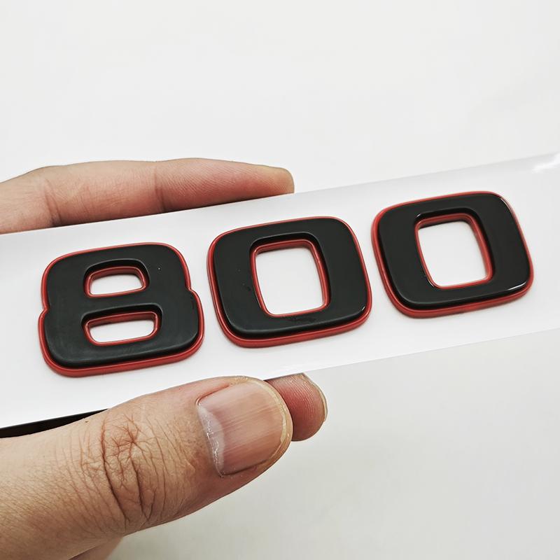 

3D ABS Car Styling Logo 800 Decorative Emblem Badge Decal For Mercedes Benz W464 G500 G63 BRABUS G700 G800 900 Rocket Edition
