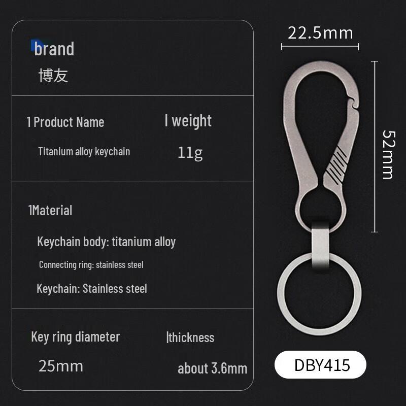 Boyou Premium Metal Keychains & Key Rings