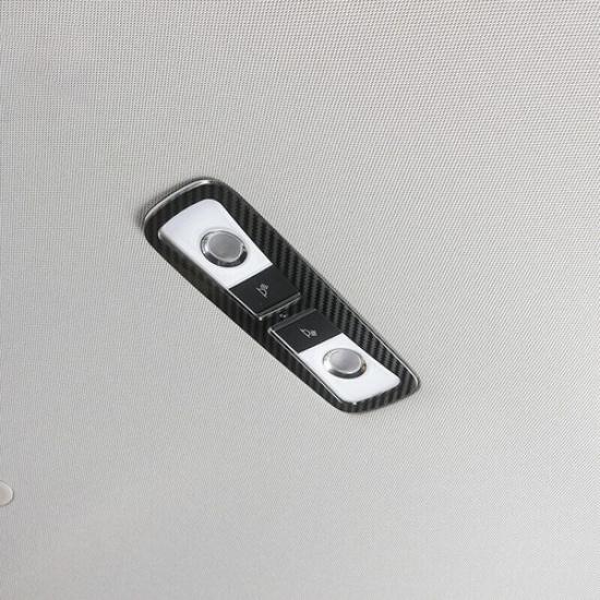 For Honda Accord 10th 2018- Carbon Fiber Steel Rear Reading Light Lamp Trim