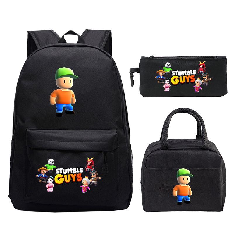 Game Merchandise Printed Children's Schoolbag Set Casual Backpack Three-piece Set