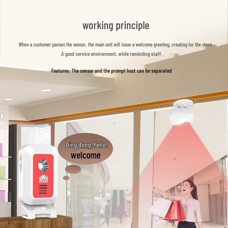 Wireless Infrared Welcome Sensor Doorbell