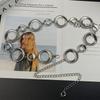 Womens Silver Gold Metal Waist Chain With Hook Closure For Casual And Party Wear