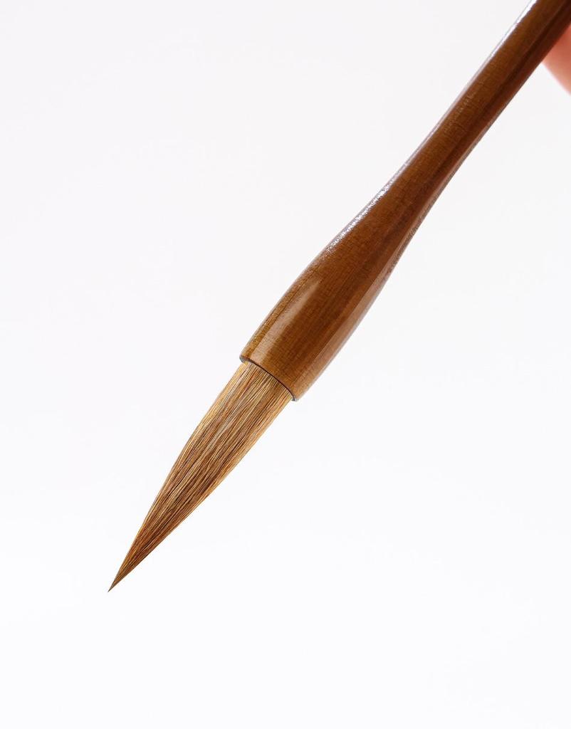 Elegant Quiet Wolf Hair Brush for Beginners: Chinese Painting & Calligraphy Practice, Large Character, Professional Grade Stationery.