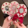 Miroir de poche Fleur Sait Fraise Cupidon Fleur Sait Miroirs de Maquillage Miroir Vintage