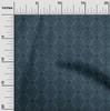 oneOone Cotton Cambric Dark Teal Blue Fabric Floral Sewing Craft Projects Fabric Prints By Yard 42 Inch