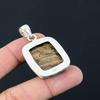 Friendship Day Sale 925 Sterling Silver Natural Honey Dendrite Opal Boho Pendant