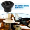 ACROPIX Air Conditioner Deflector Vent for RV Bus Boat Yacht 60mm Swivel Round A/C Exhaust Black 2 Sets