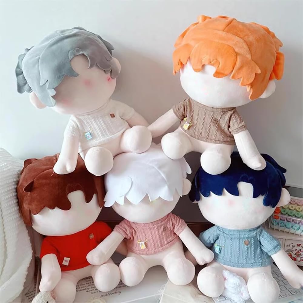 Niannyyhouse Brinquedo de Pelúcia de 10cm com Padrão de Desenho Animado Suéter de Malha Vestido Suéter Acessórios de Boneca de Algodão para Fantasia (Azul)