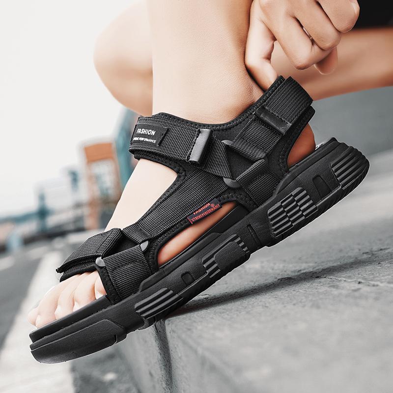 Summer Men Sandals Genuine Leather Mens Casual Shoes Outdoor Men Leather Sandals for Men Beach Shoes Roman Mens Shoes